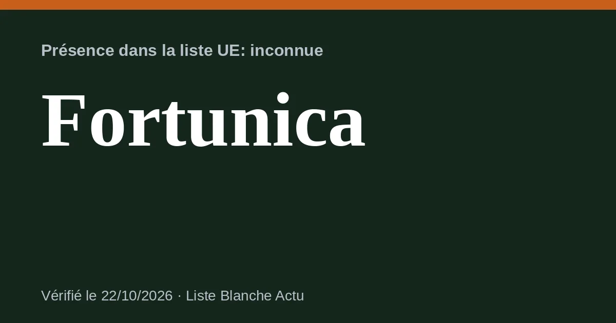 Fortunica: 